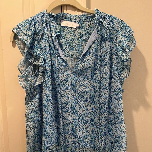 Karl Marc John Print Blouse Size Medium - Picture 3 of 4